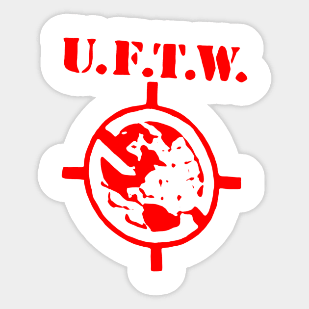 U.F.T.W Sticker by Roro's Water Heaters